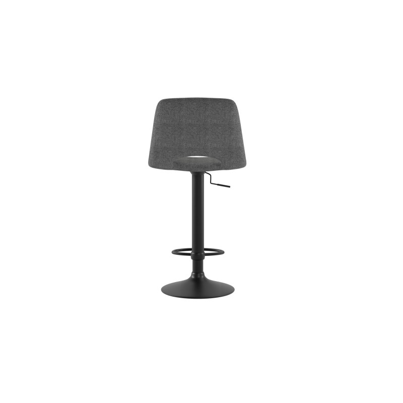 Set di 2 Sgabelli con alzata a GAS rivestito in tessuto easy-clean Gambe metallo verniciato Alex 45cm X 52cm H 88,5/103,5cm Ston