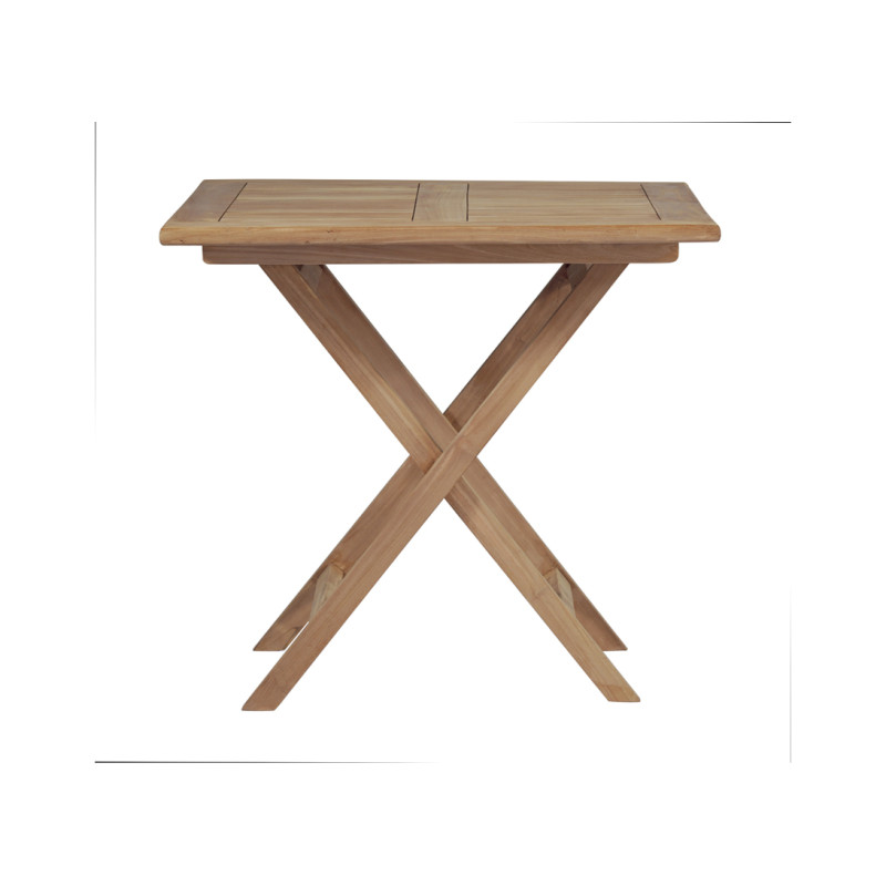 Tavolo Vulcano quadrato Moia legno teak 80cm esterno resistente