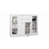 Credenza Landwood 53 bianca con vetrina