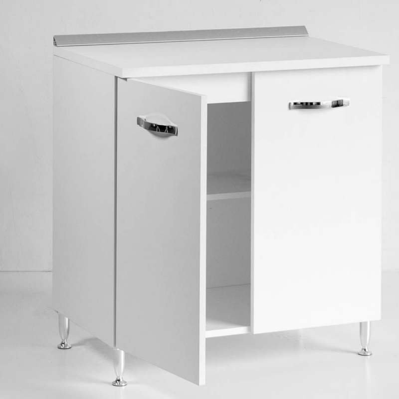 Base cucina 80x50x85H due ante bianco frassinato EFFEZETA ITALIA