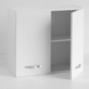 Pensile cucina 80x32x72H cm. 2 ante bianco frassinato EFFEZETA ITALIA