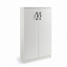 Scarpiera armadio Gabriella 130 cm bianco frassinato