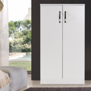 Zoom Scarpiera armadio Gabriella 130 cm bianco frassinato