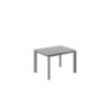 Tavolo allungabile con top in vetro Gambe in metallo verniciato Allunghe interne Frame 80cm X 120-170cm H 75cm Stones