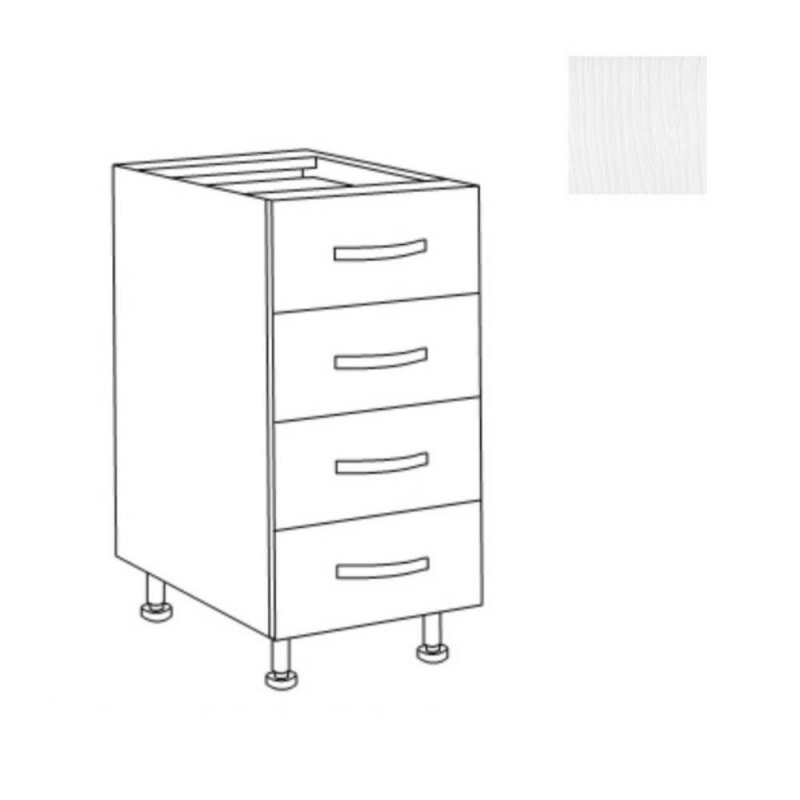 Cassettiera cucina 40x60x82h bianco frassinato EFFEZETA ITALIA