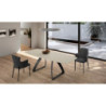 Tavolo allungabile con top in ceramica Barrel 90cm X 180-240cm H 76cm Stones