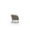 Poltrona rivestita in velluto Gambe metallo verniciato Sherry 75cm X 74cm H 69cm Stones