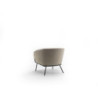 Poltrona rivestita in velluto Gambe metallo verniciato Sherry 75cm X 74cm H 69cm Stones