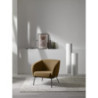 Poltrona rivestita in velluto Gambe metallo verniciato Sherry 75cm X 74cm H 69cm Stones