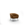 Poltrona rivestita in velluto Gambe metallo verniciato Sherry 75cm X 74cm H 69cm Stones