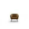 Poltrona rivestita in velluto Gambe metallo verniciato Sherry 75cm X 74cm H 69cm Stones