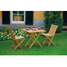 Tavolo Vulcano quadrato Moia legno teak 80cm esterno resistente