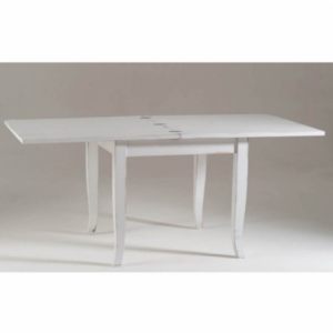 Tavolo quadrato allungabile Verona bianco 90x90