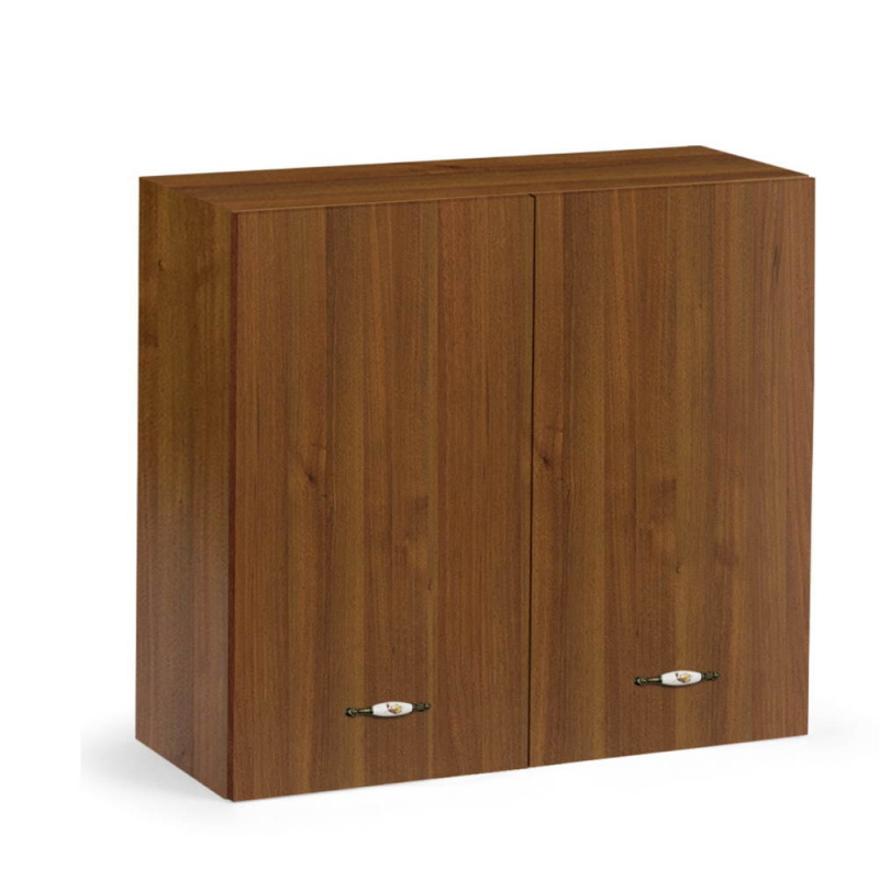 Pensile cucina 80x32x72H cm. 2 ante noce antico EFFEZETA ITALIA