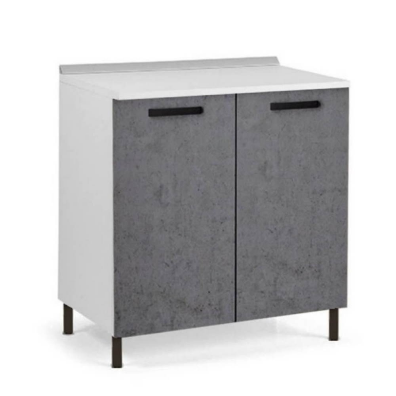 Base cucina 80x50x85H due ante cemento EFFEZETA ITALIA