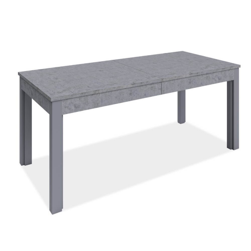Tavolo Super4 160x90 allungabile a 320 cm cemento