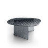 Tavolino in vetro martellato Fold big 90cm X 90cm H 35cm Stones