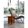 Tavolino in vetro martellato Fold small 60cm X 60cm H 44cm Stones