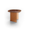 Tavolino in vetro martellato Fold small 60cm X 60cm H 44cm Stones
