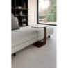 Tavolino con top in ceramica su vetro e struttura in metallo Bronzo Menhir 45cm X 45cm H 53cm Stones