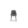 Set di 4 Sedie in tessuto easy-clean Gambe in metallo verniciato Kira 51cm X 59cm H 85cm Stones