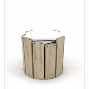 Zoom Tavolino da salotto impilabile Nido Hansel rovere bianco