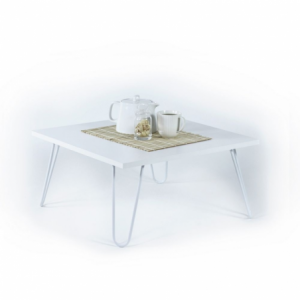 Tavolino da salotto rettangolare bianco Illia 60x60 MT190403