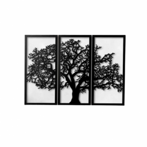 Zoom Cornice decorativa albero della vita nero 125x88 cm MT1924011