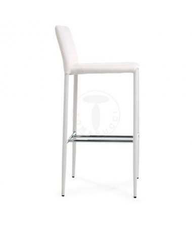 Zoom Sgabello in pelle ecologica Lion - set da 2 bianco