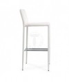 Sgabello in pelle ecologica Lion - set da 2 bianco