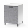 Base cucina con anta 60x50x85H cemento EFFEZETA ITALIA