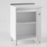 Base cucina con anta 60x50x85H cemento EFFEZETA ITALIA