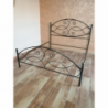 Letto matrimoniale Narciso ferro battuto nero argento