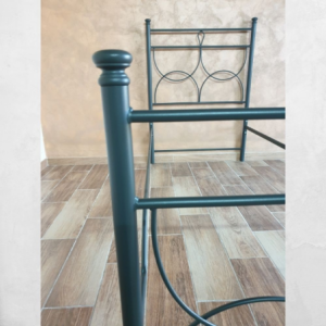 Zoom Letto una piazza e mezza Silene ferro battuto antracite