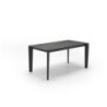 Tavolo con top in ceramica su vetro e struttura in metallo Antracite opaco Horus 90cm X 160-240cm H 76cm Stones