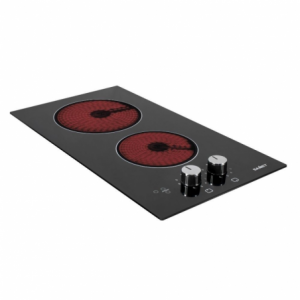 Samet Piano cottura Antek vetroceramica elettrico nero 2 zone