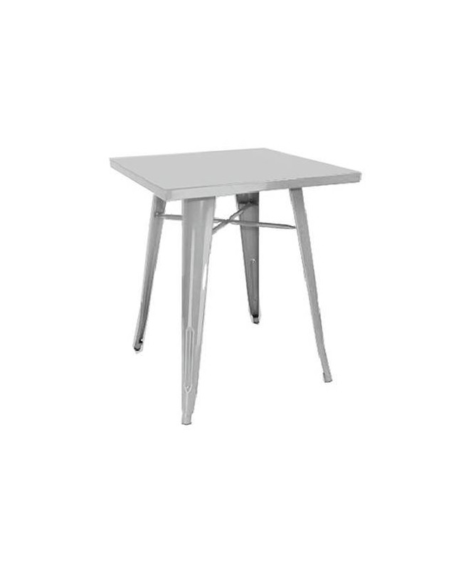 Tavolo MOIA in lamiera galvanizzata - set da 2 grigio