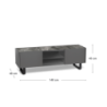 Porta TV 140 x 40 x H 45 cm Pegaso 40 cm X 140 cm H 45 cm Stones