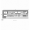 Porta TV Mogol bianco lucido pero 184x42x58H