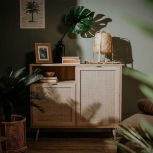 Zoom Madia Bali 01A 2 ante e vano a giorno effetto vimini