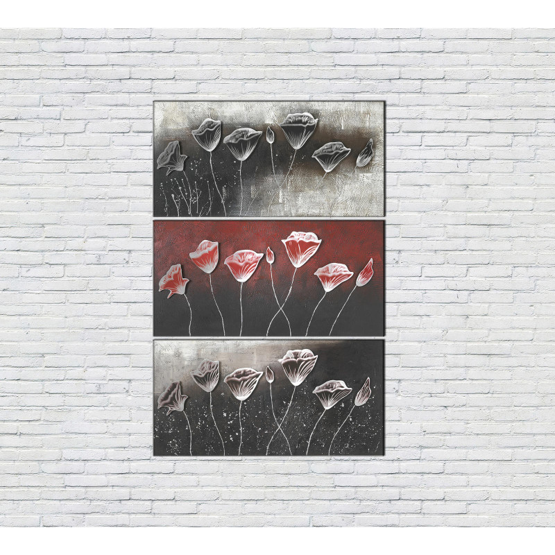 Olio su tela 70 x 140 cm Quadro 4cm X 70cm H 140cm Stones