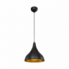 Lampada a sospensione Leda ASZ1338 in metallo nero