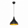 Lampada a sospensione Leda ASZ1338 in metallo nero