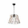 Lampada a sospensione Evren ASZ0881 metallo nero e corda