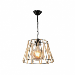 Zoom Lampada a sospensione Evren ASZ0881 metallo nero e corda