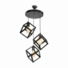 Lampada a sospensione Agatha MDL3790 3 cubi nero