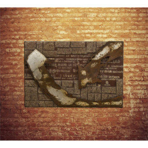 Zoom Olio su metallo 120 x 80 cm Quadro 3cm X 120cm H 80cm Stones
