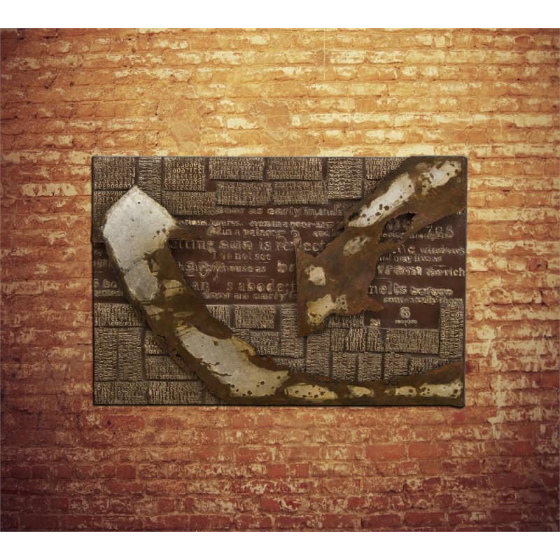 Olio su metallo 120 x 80 cm Quadro 3cm X 120cm H 80cm Stones