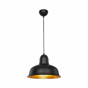 Zoom Lampada a sospensione Kumbet MDL3053 metallo nero interno oro