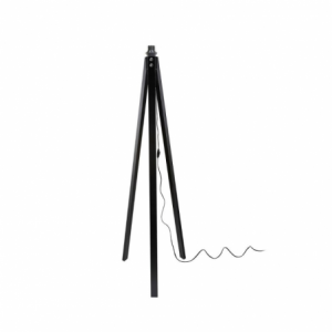 Lampada da terra Deco MDL3010 treppiede legno nero